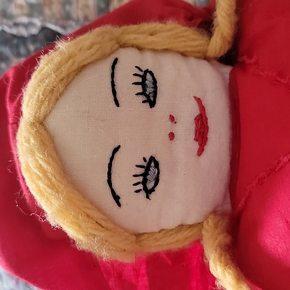 Vintage Tipsy Topsy Reversible Red Riding Hood Grandma Wolf Doll - Picture 3 of 12